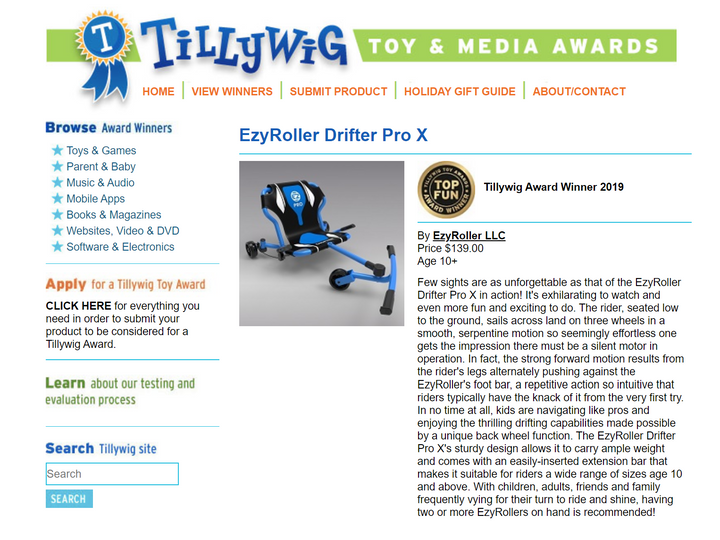 EzyRoller Drifter Pro X Aqua Blue